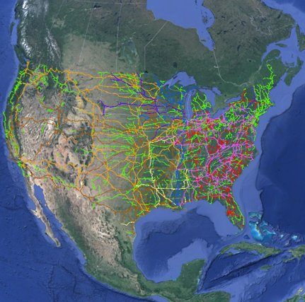 US Rail Map